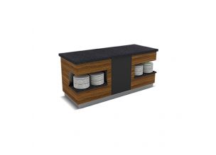 Bufet neutru SANTA FE cu 2 polite interioare 180 cm