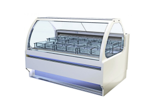 Vitrina frigorifica pentru inghetata cu 12 cuve - 1.25 m