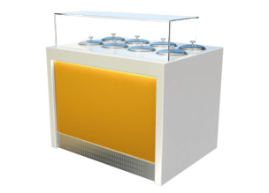 Vitrina frigorifica pentru inghetata cu 4 cuve - 0.64 m