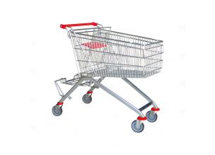 Carucior supermarket 100 lt cu suport si babyseat