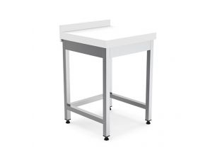 Butuc pentru macelarie cu blat din polietilena  50*50*85