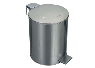Pubela inox cu roti si capac cu pedala 70 lt