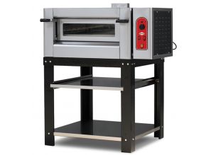 Cuptor profesional pentru pizza, pe gaz, 1 vatra, cu samota, 6 pizza 30 cm