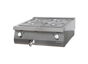 Bain marie profesional, gaz, OZTI, inox, 2 bazine, 80*90*28 cm