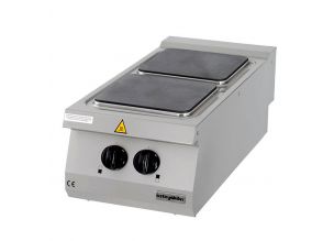 Masina de gatit electrica OZTI, inox, cu 2 plite, 40*90*28 cm