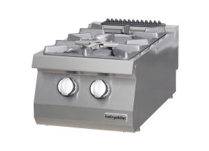 Masina de gatit pe gaz OZTI, inox, cu 2 arzatoare, 40*70*28 cm