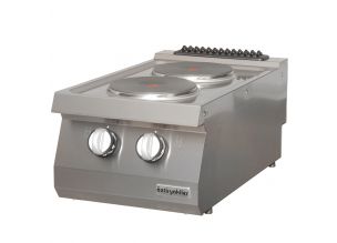 Masina de gatit electrica OZTI, inox, cu 2 plite, 40*70*28 cm