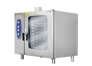Cuptor profesional gaz gastronomie cu convectie si abur - 10 cuve