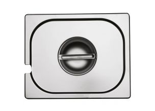 Capac inox GN 1/6 cu orificiu