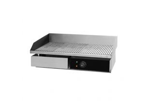 Grill electric dublu cu suprafata striata