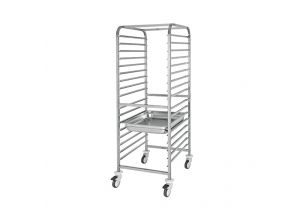 Carucior inox colectare 17 cuve GN1/1