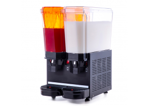 Aparat dozator special suc, ayran, salgam, iaurt, ceai rece, cafea rece capacitate 2*20 lt, 1 bazin 20 lt mixer + 1 bazin 20 lt dispersie