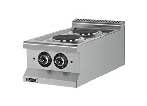Masina de gatit electrica, inox, cu 2 plite, 40*64*29 cm
