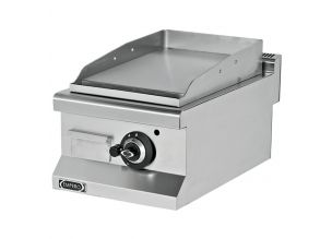 Grill electric profesional, inox, cu suprafata neted, 40*64*29 cm