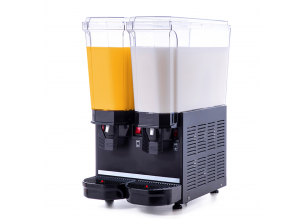 Aparat dozator special suc, ayran, salgam, iaurt, ceai rece, cafea rece capacitate 2 bazine 20 lt cu mixer