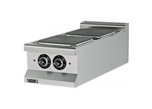 Masina de gatit electrica, inox, cu 2 plite, 40*90*29 cm