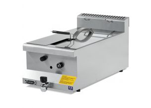 Friteuza gaz profesional, inox, cu 1 cuva, 10 lt