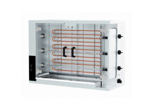 Rotisor profesional electric cu 3 tepuse, 12-15 pui