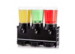 Aparat dozator special suc, ayran, salgam, iaurt, ceai rece, cafea rece capacitate 3 bazine 10 lt cu panou analog