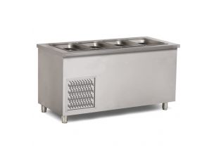 Salad bar, inox, 5*1/1 GN, racire ventilata, 200*79*85 cm