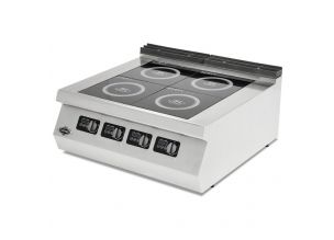 Masina de gatit electrica, inox, cu 4 plite cu inductie PLUS, 80*90*30 cm