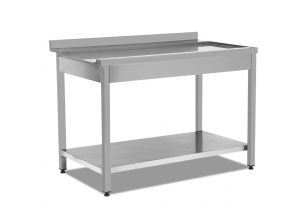 Masa inox de iesire pe dreapta pentru masini de spalat vase tip tunel 60*75*89