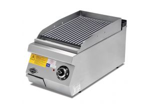 Grill electric profesional, inox, cu suprafata striata PLUS, 40*73*30 cm