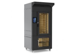 Cuptor profesional brutarie / patiserie rotativ pe gaz cu convectie si dospitor - 10 tavi 40*60