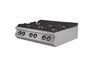 Masina de gatit pe gaz, inox, cu 6 arzatoare PLUS, 120*90*30 cm