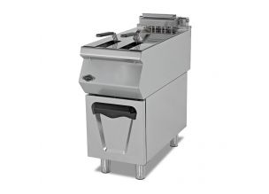 Friteuza gaz profesionala, inox, cu 1 cuva, 24 lt