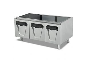 Dulap neutru triplu cu usi batante PLUS, inox, 120*79*55 cm
