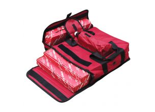 Geanta termoizolanta pentru livrare pizza cu buzunar 35*45*20 cm