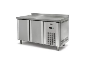 Masa rece, profesionala, inox, 2 usi, 125*70*85 cm