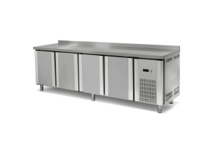 Masa rece congelare, profesionala, inox, 4 usi, 255*70*85 cm