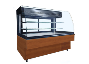 Vitrina frigorifica orizontala, cofetarie, A333-BERGAMA, geam curbat, statica, 160 cm