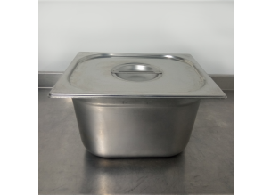 Cuva inox cu capac GN 1/2-200 mm