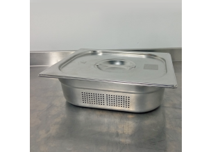 Cuva inox perforata cu capac GN 1/2-100 mm