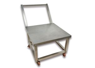 Carucior inox cu roti si maner 110*70*90 cm