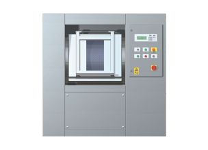 Masina de spalat Sanawash cu bariera igienica, capacitate 33 kg si viteza inalta de centrifugare Factor G 350, incalzire electrica