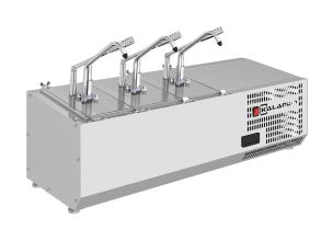 Unitate rece KALANDO dozare sosuri cu 3 pompe dozator si 3 cuve GN 1/4 200
