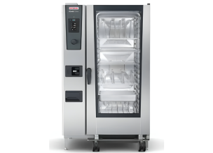 Cuptor profesional RATIONAL iCombi Pro gastro/patiserie, electric cu umidificare automata si boiler, 20 tavi GN2/1 + carucior