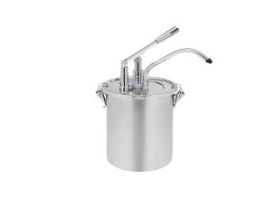 Dozator din inox cu pompa pt ketchup/mustar/maioneza 3 lt