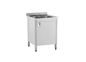 Spalator cu 1 cuva si dulap, inox, 80*70*85 cm