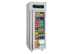 Dulap Frigorific vertical inox, FRENOX cu 1 usa din sticla, 400 lt