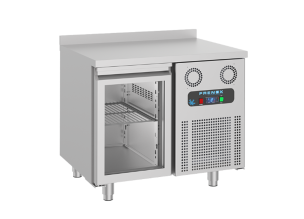 Masa rece FRENOX, profesionala, inox, 1 usa din sticla, 125 lt, 93,5*60*85 cm