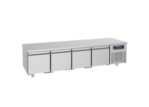 Masa rece FRENOX, profesionala, inox, 4 usi undercounter, 360 lt, 233*70*60 cm