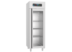 Dulap congelator vertical inox, FRENOX cu 1 usa din sticla, 700 lt