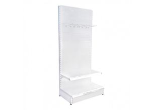 Raft magazin metalic de perete 125*227 baza 50 cm, polita 40 cm si polita 30 cm cu terminal