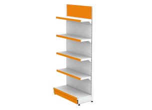 Raft magazin metalic de perete 90*225 baza 40 cm si 4 polite 30 cm cu terminal