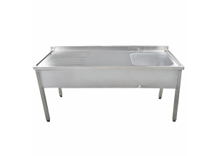 Spalator cu 1 cuva pe partea dreapta si picurator, inox, 180*70*85 cm